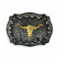 WesBuck Brand Gold Animal Cool Metal Vintage Belt Buckle Handmade Homemade Accessories Waistband DIY Western Cowboy Rock Style