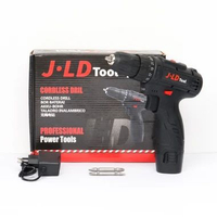 MJ JLD 12V Mesin bor cordless baterai bor listrik bor cas murah 10mm Chuck Bisa bor besi beton tembo