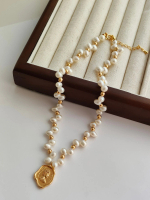 Vintage Elizabeth Queen Wax Seal Coin Necklace