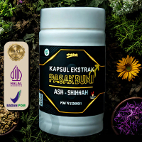 Pasak Bumi Kapsul Ekstrak Ash-Shihhah 1 Botol Isi 50 Black Honey BPOM TR.233009251 Halal Indonesia M