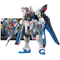 Bandai Genuine Gundam Model Kit Anime Figure RG 1/144 Zgmf-X20A Strike Freedom Collection Gunpla Anime Action Figure Toy Holiday