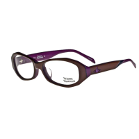 【Vivienne Westwood】時尚流線造型鏡框光學眼鏡(紫 VW208_02)