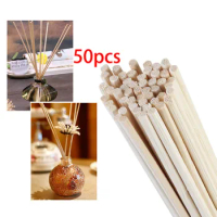 50pcs Aroma Diffuser Replacement Rattan Reed Sticks Air Freshener Aromatherapy Aroma Stick Oil Diffuser Refill Sticks