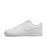 【NIKE 耐吉】COURT VISION LOW 休閒鞋 女鞋 黑 白 皮革 復古(DH3158-100)