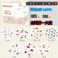 台灣製康匠友你(醫療級)3D兒童立體彈力口罩