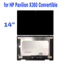 14" LCD for HP Pavilion X360 Convertible 14m-by 14-dy LCD Display Touch Screen Digitizer Assembly Replacement Frame