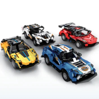 223PCS Supercar Building Blocks Early Learning Development Benefits Intelligence Assembled Toys for Children's Birthday Gift