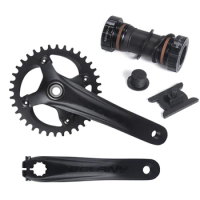 Bolany-Single Chainring Crankset Chain Ring, 32T, 34T, 36T, Length 170mm, BB68/73 Thread