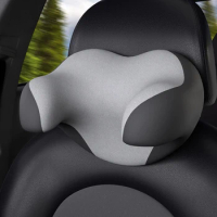 Car Headrest Pillow Memory Foam Interior Auto Pillows Head Neck Protector Soft Cushion Pillow for Man Kids Travel Rest Accessory