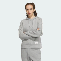 【adidas 官方旗艦】LOUNGE 連帽上衣 帽T 女 IP0754