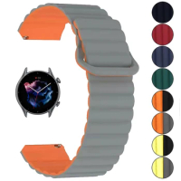 Magnetic Watchband for Huami Amazfit GTR 3 2 Pro Watch Strap for Amazfit GTR 42/47mm GTS 3 2 Mini/Bip Silicone Band Bracelet