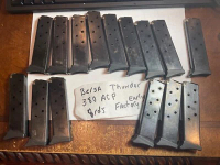 Early Bersa Thunder 380 acp 8 Round Magazine w/ Finger Rest Factory metal follow