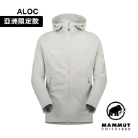 【Mammut長毛象】 Macun 2.0 SO Hooded Jacket AF Men 日系防潑水軟殼連帽外套 鉑金灰 男款 #1011-00792