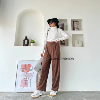 Sivafashion-Jennie Knit Pants Celana Kulot Jumbo - Celana Highwaist Knit Kancing belakang Karet baha