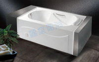 【麗室衛浴】BATHTUB WORLD 長型壓克力浴缸 LS-6175A 含單牆 128*70*48cm