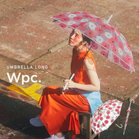 日本WPC 經典花卉幾何圖案透明直傘