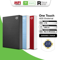Seagate One Touch 4TB - HDD HD Hardisk External 2.5 USB 3.2 Storage