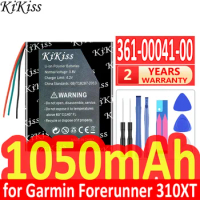 1050mAh KiKiss Powerful Battery 361-00041-00 (3line) for Garmin Forerunner 310XT GPS Running sports heart rate watch repair