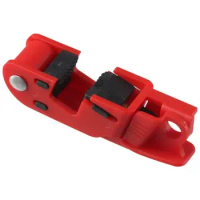 Red Circuit Breaker Lockout Small with Max Clamping 12mm Tagout Breaker Box Lock ABS Lockout Tagout Breaker Lock