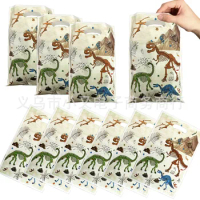 10pcs/lot dinosaur fossil Themed Girl's Favorite Birthday Party Candy Surprise Disposable Plastic Decorative Gifts Loot Bag