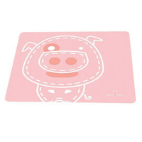 【加拿大MARCUS＆MARCUS 】動物樂園矽膠餐墊-粉紅豬