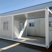 Prefab House cheap price Flat Pack Prefabricated Extendable Detachable Tiny House Modular house 20ft 40ft Living Container Home