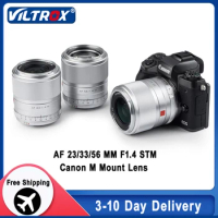 Viltrox 23mm 33mm 56mm F1.4 EF-M Camera Lens Auto Focus Large Aperture APS-C Portrait for Canon EOS M Mount Camera Lens M5 M6II