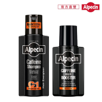 【Alpecin】Black C1咖啡因洗髮露黑色經典款250ml+咖啡因髮根強健精華液 200ml (1+1組)