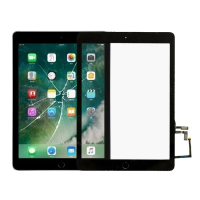สายเคเบิลหน้าจอสัมผัส 9.7 นิ้ว 2017 A1822 A1823 พร้อมปุ่มโฮม สำหรับ iPad 5