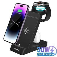 3 in 1 Fast Wireless Charger Stand For iPhone 14 13 12 11 X XR 8 7 Samsung Apple Watch 8 7 6 Airpods Pro Charging Dock Station