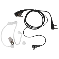 2 Pin PTT MIC Headset Covert Acoustic Tube In-ear Earpiece For Kenwood TYT Baofeng UV-5R BF-888S CB 