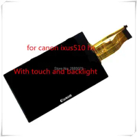 100% New original LCD For CANON IXUS 510 IXUS510 HS IXY 1 ELPH 530 HS Digital Camera With Backlight + touch