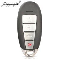 jingyuqin M3 Smart Car Key Shell 4Buttons for Suzuki Kizashi Grand Vitara 2010+ Auto Key Fob Housing Case Replacement