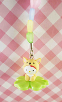 【震撼精品百貨】Hello Kitty 凱蒂貓~限定版手機吊飾-動物幸運草(吉娃娃)