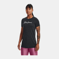 【UNDER ARMOUR】UA Tech 短T-Shirt 女 短袖上衣 煤玉灰(1373047-001)