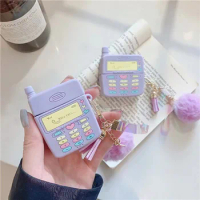 Cute Purple Phone Cover for Apple AirPods 1 2 Pro Case Wireless Bluetooth Earphone Charging Box Cover For Airpods 3 Shell