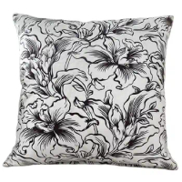Flower Gel Printing Fashion Sofa Pillowcase Home Decorative Velvet Cushion Cover