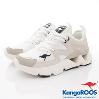 ★KangaROOS袋鼠休閒運動女鞋-休閒運動款系列-KW11261白(女段)