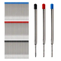 20pcs L:3.9 In Ballpoint Pen Refills for Parker Pens Medium Point blue red Black Ink Rods for Writing Office Stationery