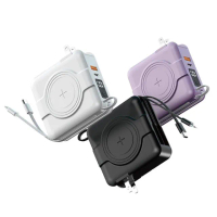 【YOGMEDI】KPB2305 10000mah 20w 雙孔輸出 全方面行動電源(無線/Magsafe/自帶線)