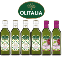 【Olitalia 奧利塔】特級初榨橄欖油+葡萄籽油經典料理組(500mlx6瓶)