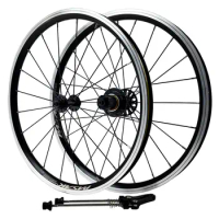 bicycle wheeles 20" 406mm folding bike wheel 20*1-3/8" 451mm Aluminum alloy wheels V brake 4bearing 7-12speed 20H 24H Bike Wheel