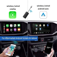 USB Dongle for Wireless Apple Carplay Android Auto Car Radio Player Upgrade Adapter Car Play Mirrorlink Spotify Waze AI TV Box
