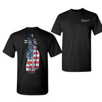 Kaos Bendera Golf, Kaos untuk pria, Kaos, Kaos grafis, Hadiah untuk, Kenyamanan Kasual Katun