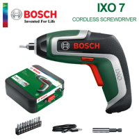 Bosch IXO7 Cordless Electric Screwdriver Set USB Rechargeable Li-ion Power Tools Magnetic Drill Bits Quick Replace Multi-Tool