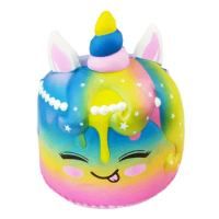 Jumbo Punimaru Rainbow Galaxy Cake Bread Slow Rising Squishy Relieve Stress Squeeze Toys Gifts For Children
