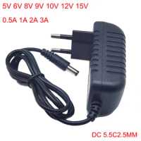 AC 110-240V DC 5V 6V 8V 9V 10V 12V 15V 0.5 1A 2A 3A Universal Power Adapter Supply Charger adapter Eu Us for LED light strips