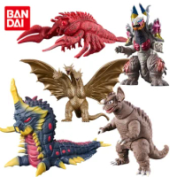 Bandai Original Ultraman Blazar Godzilla Earth Garon Baragon Ebirah King Ghidorah Monster Anime Action Figures Toys Kids Gift