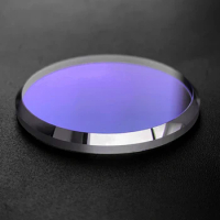 Flat 32*2.7mm Sapphire Crystal For Seiko Watch Glass parts With chamfer AR Blue