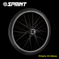 ACESPRINT Road Valued Wheelset Dimple Carbon Wheels Wavy 53-58mm 700C Best Budget Rims Pillar 1432 spokes Novatec Hubs 291/482